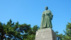 桂浜の坂本龍馬銅像